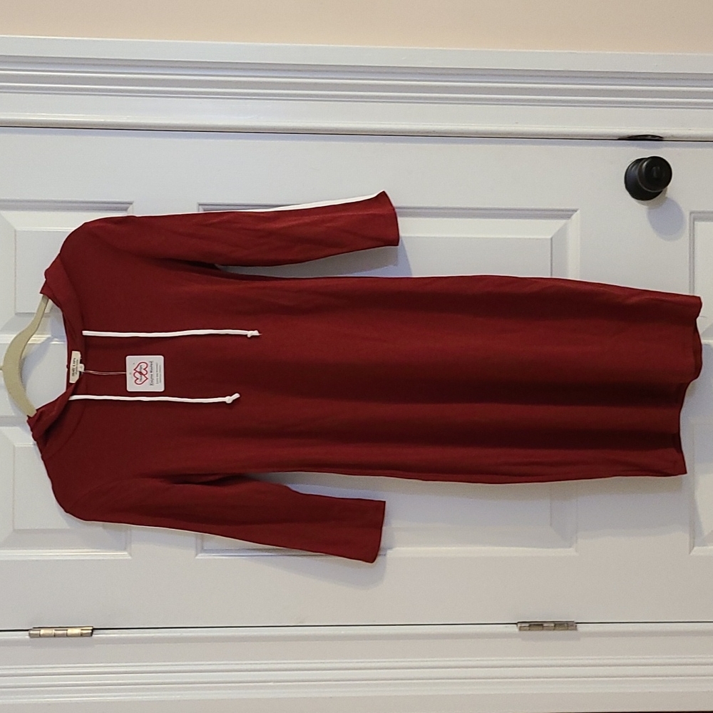 NWT Burgundy Hooded Sundress
